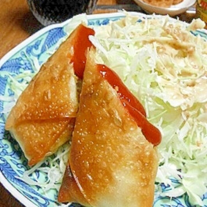 フライパンで★こんがり焼き春巻き